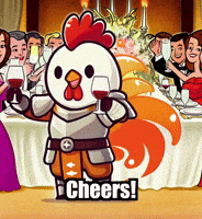 Dinner Party Celebration GIF by Zorooster