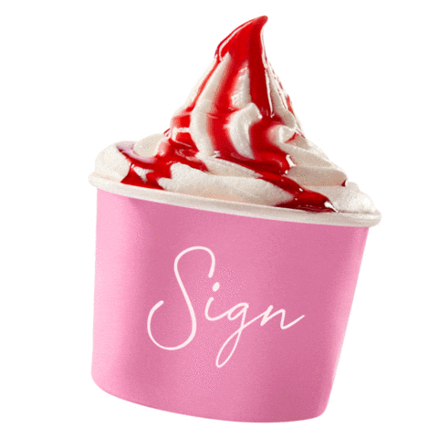 Ice Cream Sticker by Sign Bruger