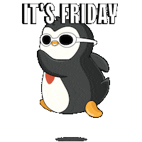 Happy Its Friday Sticker by Pudgy Penguins