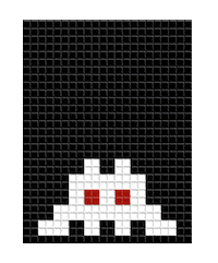 space invader Sticker