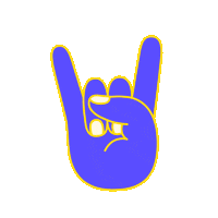 Rock Hand Sticker by Buster Filmfestival