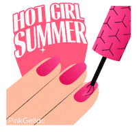 PinkGellac hot girl summer shine Sticker