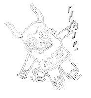 Sant Antoni Demon Sticker