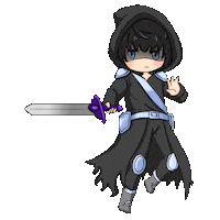 Lunime fight anime games black Sticker