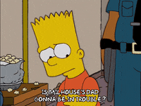 bart simpson cop GIF