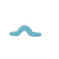 Poulpou_ worm chenille swann poulpou Sticker