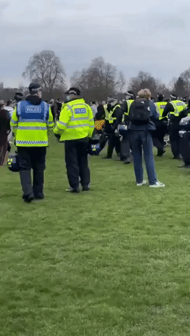 Police Clash With Anti-Lockdown Demonstrators in London's Hyde Park