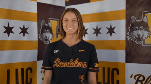 Loyola Softball GIF by LoyolaRamblers