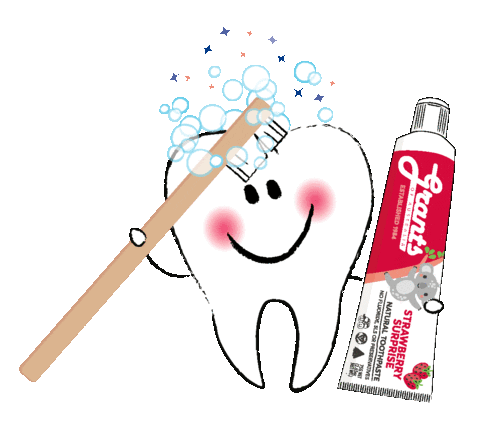 GrantsOfAustralia giphyupload tooth toothpaste toothbrush Sticker