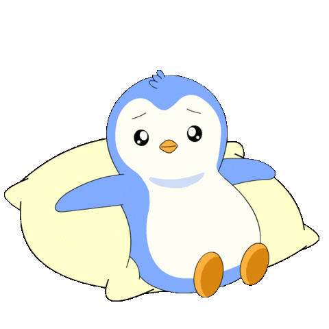 Tired Good Night Sticker by Pudgy Penguins