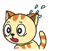 Scared Cat Sticker by JPedicini