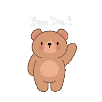 Bom Dia Bear Sticker