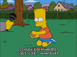 happy bart simpson GIF