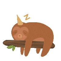 Tired Good Night Sticker