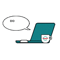 eCampus coffee college laptop coffeemug Sticker