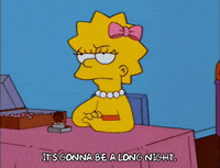 bored lisa simpson GIF