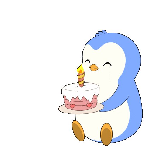 Happy Birthday Sticker by Pudgy Penguins