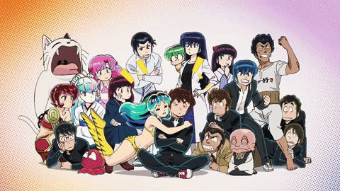 EricHimmel giphyupload anime animation uruseiyatsura GIF