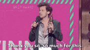 Harry Styles Thank You GIF by BRIT Awards