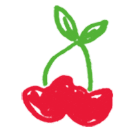 Fruit Cherry Sticker by Verge Girl