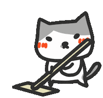 Cleaning Mop Sticker by yomoyeah