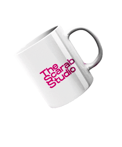scarabart giphyupload mug tss the scarab studio Sticker