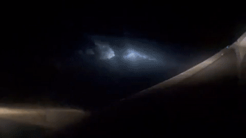 Traveler Captures Pensacola Lightning Show From Airplane Window