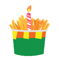 Celebration Birthday Sticker by Potato Corner PH
