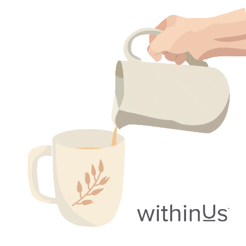 Coffee Oatmilk Sticker by withinUs Natural Health