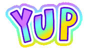 Yep Yes Sticker by megan lockhart