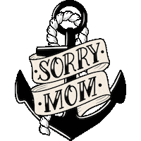 tattoo anchor Sticker by Sorry Mom®