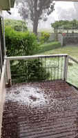 'Good Day to be Concreting!' Hail Storm Sweeps Through Armidale, New South Wales