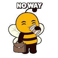 No Way What Sticker by Plan Bee Studios