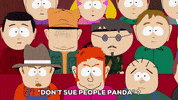 angry panda GIF by South Park 