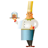 Koch Eating Sticker by LeipzigerMesse