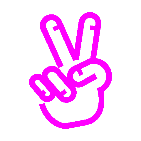KnowitExperience giphyupload pink peace victory Sticker