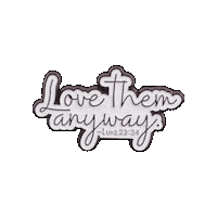 pinnedpins love christian pin anyway Sticker