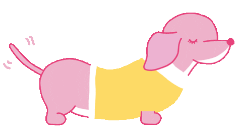 Sausage Dog Sticker by MOZOMOZO もぞもぞ