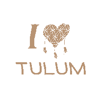 Te Amo Heart Sticker by Love Tulum Eco Developments
