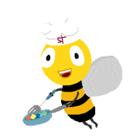 Bee Cook Sticker by ST