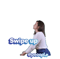 arrow swipe up Sticker by Peoople