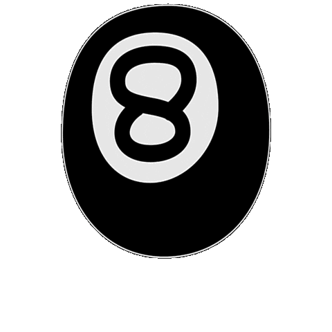 8 Ball Sticker by Mota Italic