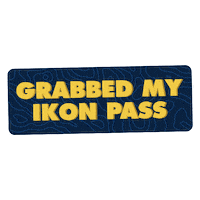 ski snowboarding Sticker by ikonpass