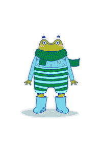 Rain Frog Sticker by Poupoutte
