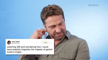 Gerard Butler Thirst GIF by BuzzFeed