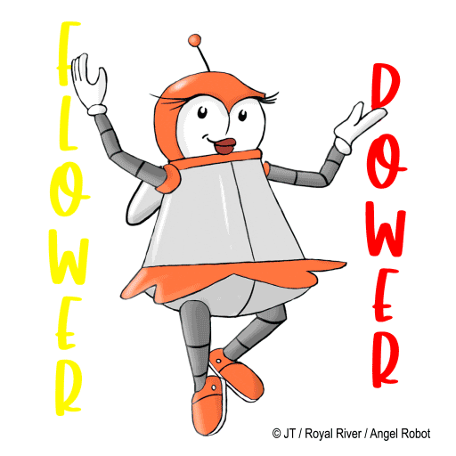 Flower Power Sticker by Royalrivermusik