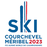 CourchevelMeribel2023 ski alpine skiing courchevel meribel Sticker