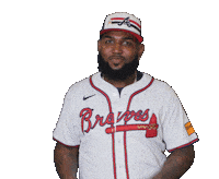 Look Up Atlanta Braves Sticker by MLB