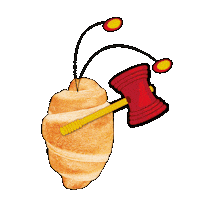 Chapulincolorado Croissant Sticker by Grupo Chespirito