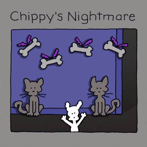 Halloween Nightmare GIF by Chippy the Dog
